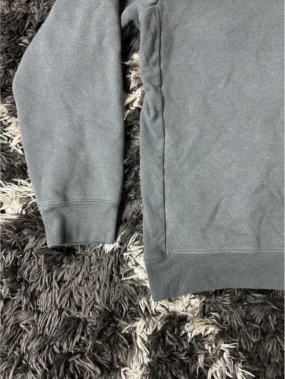 Patagonia Upisral Hoodie Mens Medium Gray Stripe Logo Pullover Sweatshirt - Picture 8 of 11